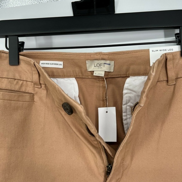 LOFT Pants High Rise Slim Wide Leg - Picture 3 of 8